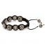 Shamballa Bracelet With Black Kashmiri Beads & Copper Beads | MSBR-160