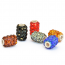 Rhinestone Beads (Brown, Black, Red, Gray, Blue, Orange)