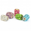Rhinestone Beads (White, Purple, Pink, Green, Aqua)