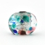 Transparent Glass Beads with Multicolor Spots