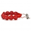 Red Shamballa Bracelet With Red Rhinestones | MSBR-165